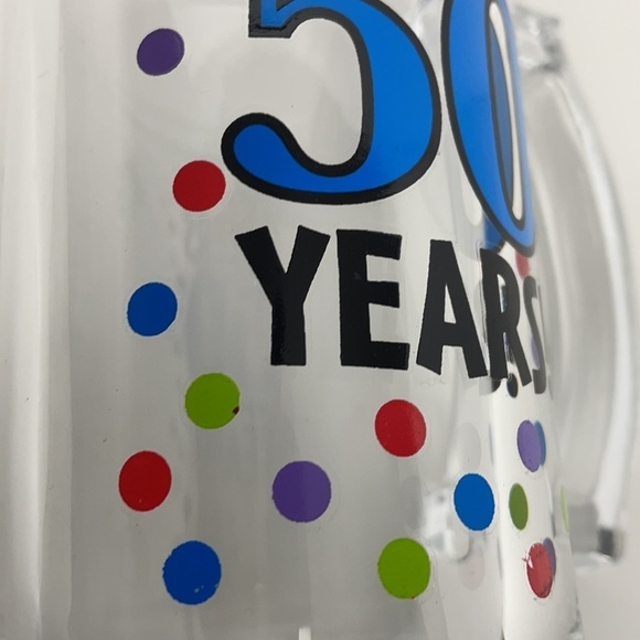 GLASS Beer Mug “Cheers to 50 Years” - Picture 10 of 14